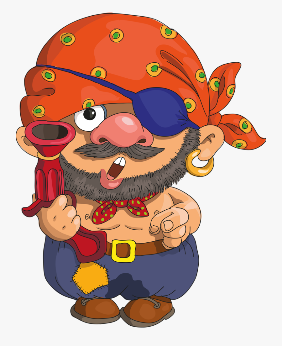 Parrot Clipart Pirate Party - Piracy, Transparent Clipart