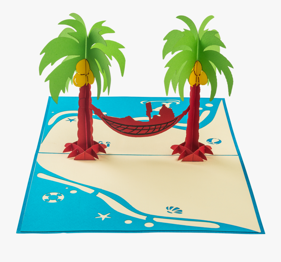 Chillax Girl Chilling In A Rope Hammock Strung Between, Transparent Clipart