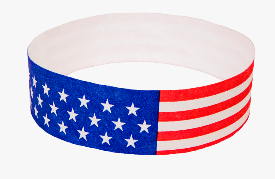 500 Stars And Stripes Tyvek Event Wristbands - Tyvek, Transparent Clipart
