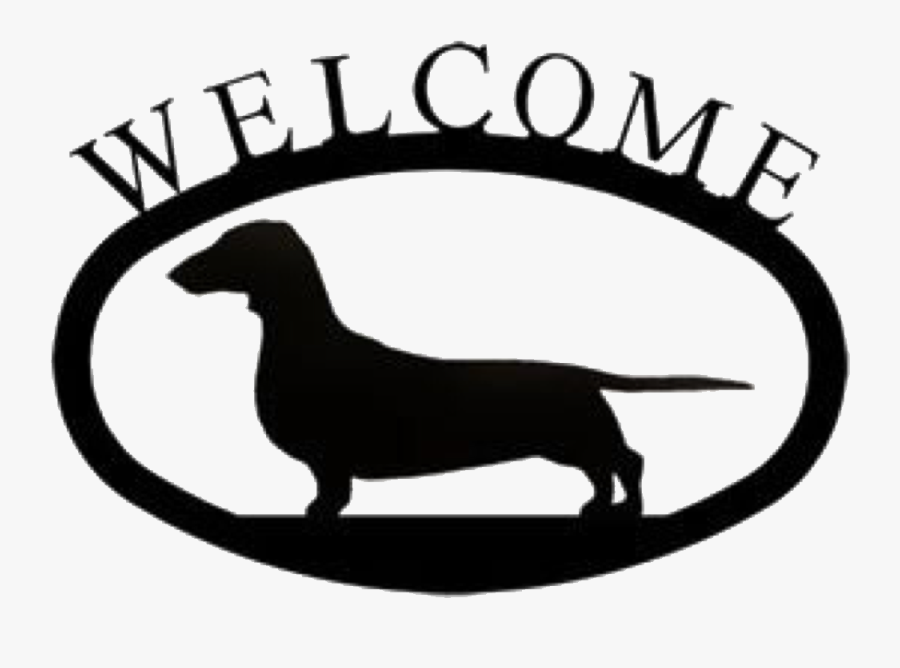 #welcome #sign #dachshund #dog #oval #freetoedit - Welcome Golf, Transparent Clipart