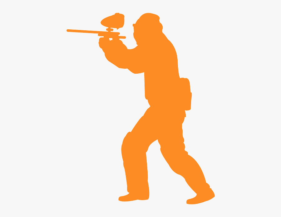 Silhueta Paintball, Transparent Clipart