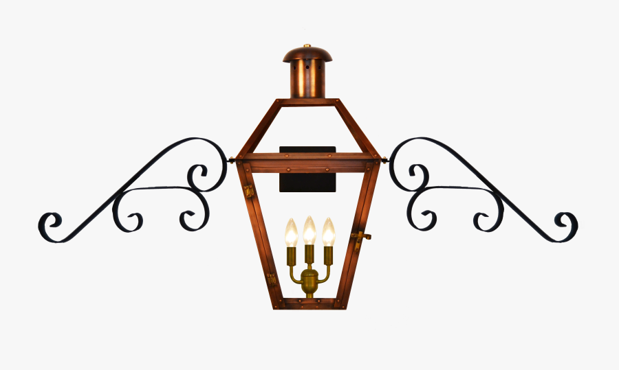 Gas Lantern With Scroll, Transparent Clipart