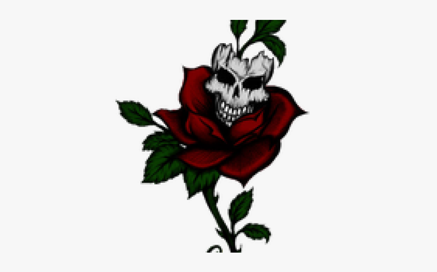 Rose Clipart Illustration Styles - Rose Tattoo Png Transparent, Transparent Clipart