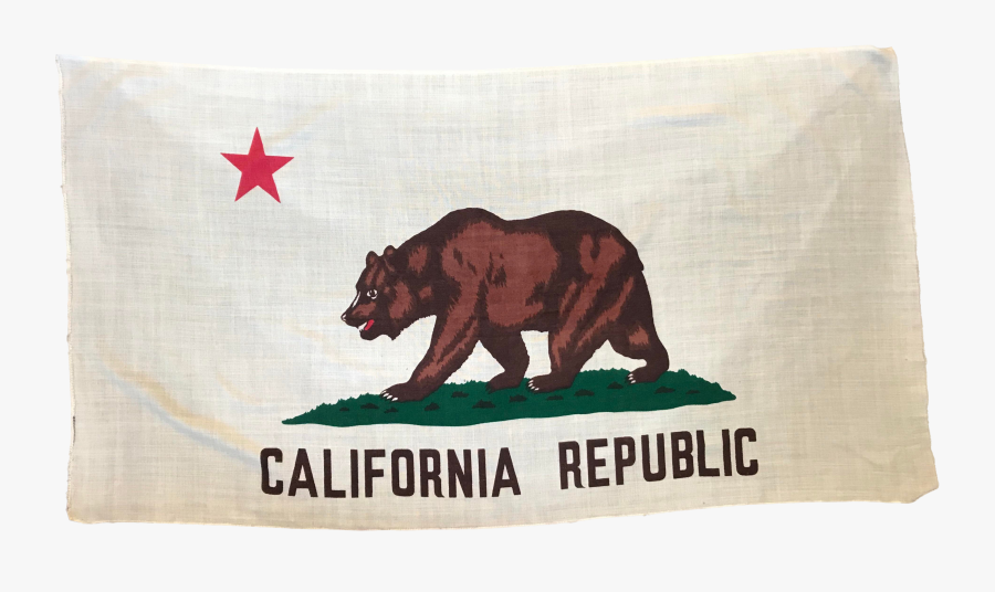 Republic Drawing State California Flag Transparent - California State Flag Jpeg, Transparent Clipart