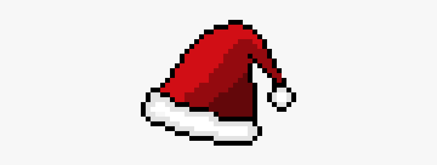 Santa Hat Pixel Art, Transparent Clipart