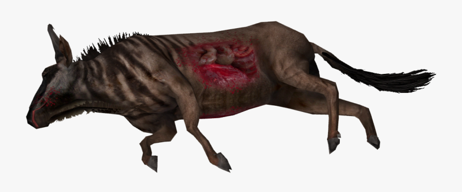 Bull,animal Character - Dead Wildebeest, Transparent Clipart