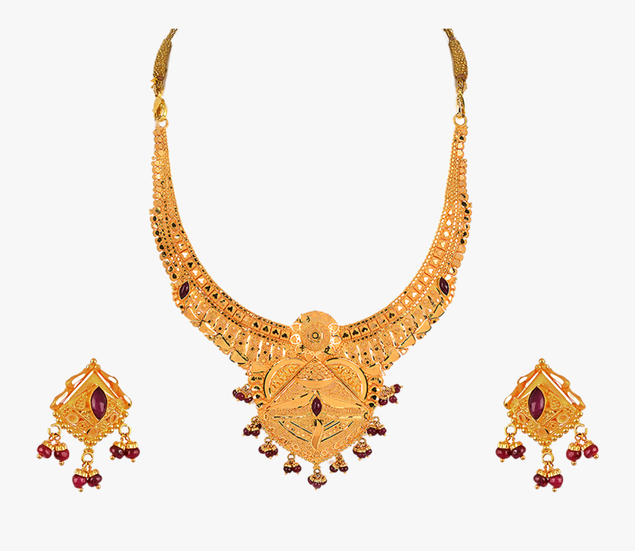 Necklace Earring Orra Jewellery Gold - Necklace, Transparent Clipart
