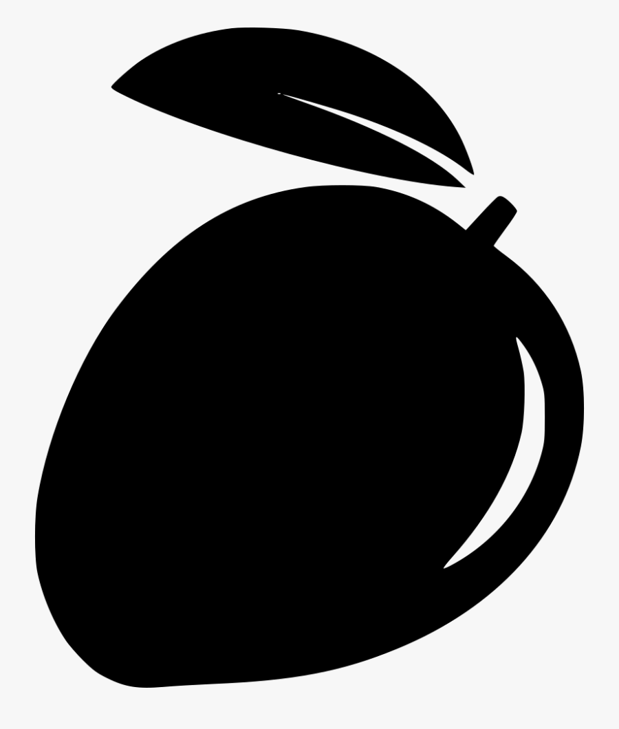 Leaf Mango - Mango Black And White Png, Transparent Clipart