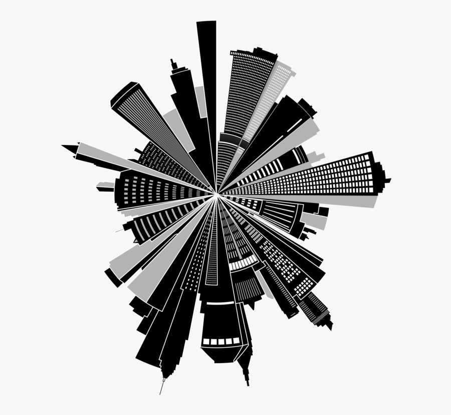 Angle,monochrome Photography,monochrome - Cityscape, Transparent Clipart