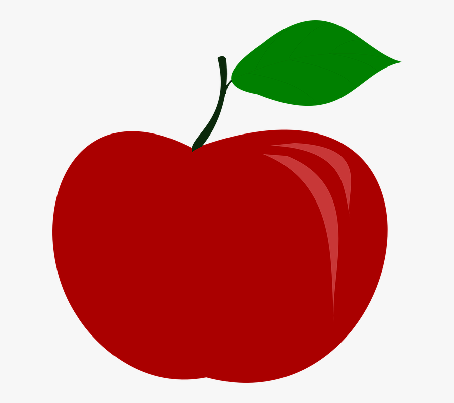 Transparent Fruits Clipart - Apfel Rot Clipart, Transparent Clipart