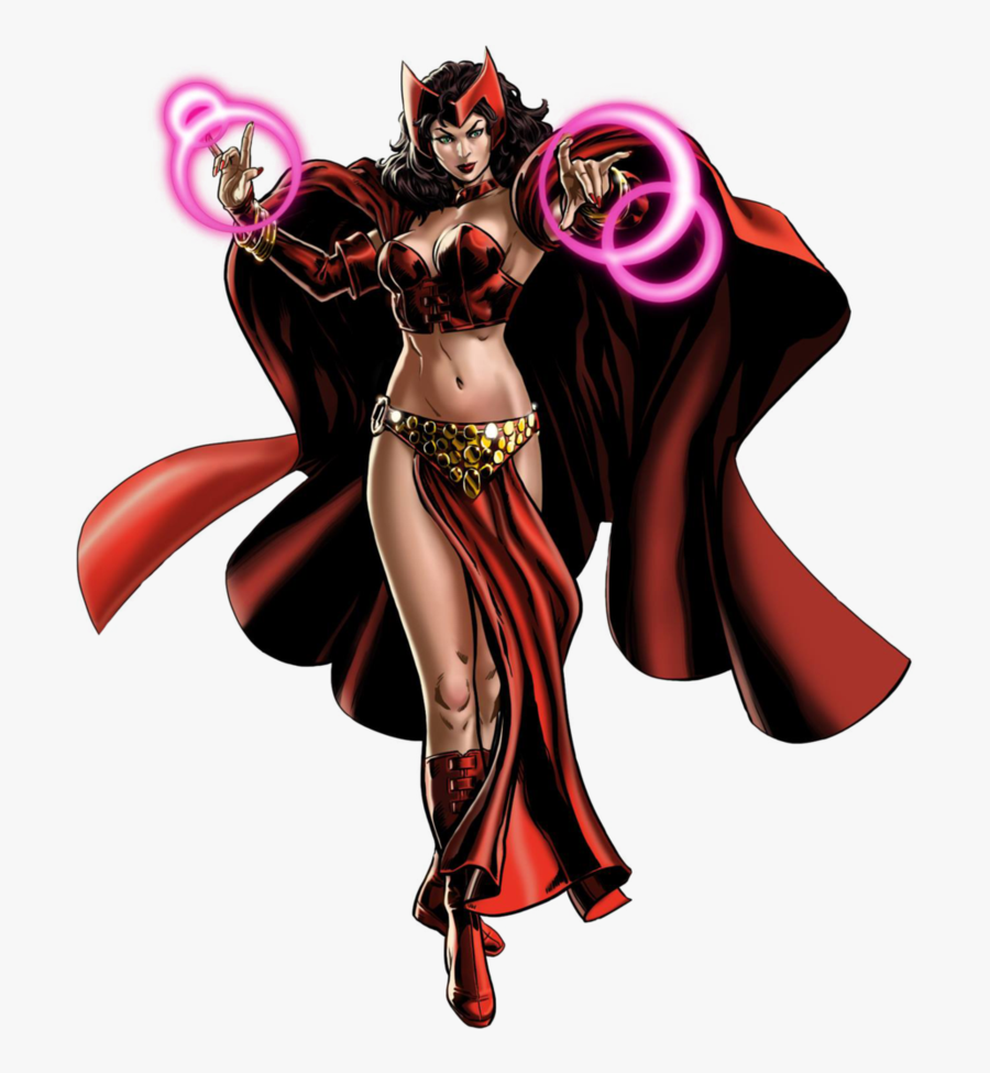 Scarlet Witch Clipart Wanda - Scarlett Witch Png Comic, Transparent Clipart