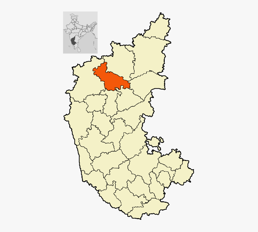 Bagalkot - Bijapur Map In Karnataka, Transparent Clipart