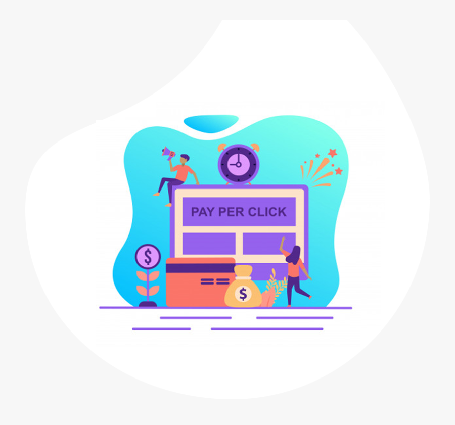 Ppc Services Given By Shootdart Solutions Pvt - Pay Per Click Vector, Transparent Clipart