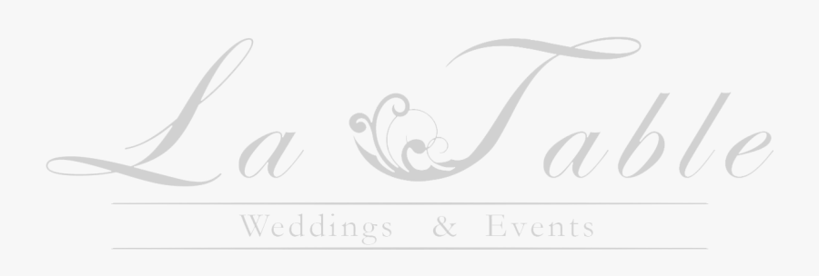 La Table Events - Calligraphy, Transparent Clipart