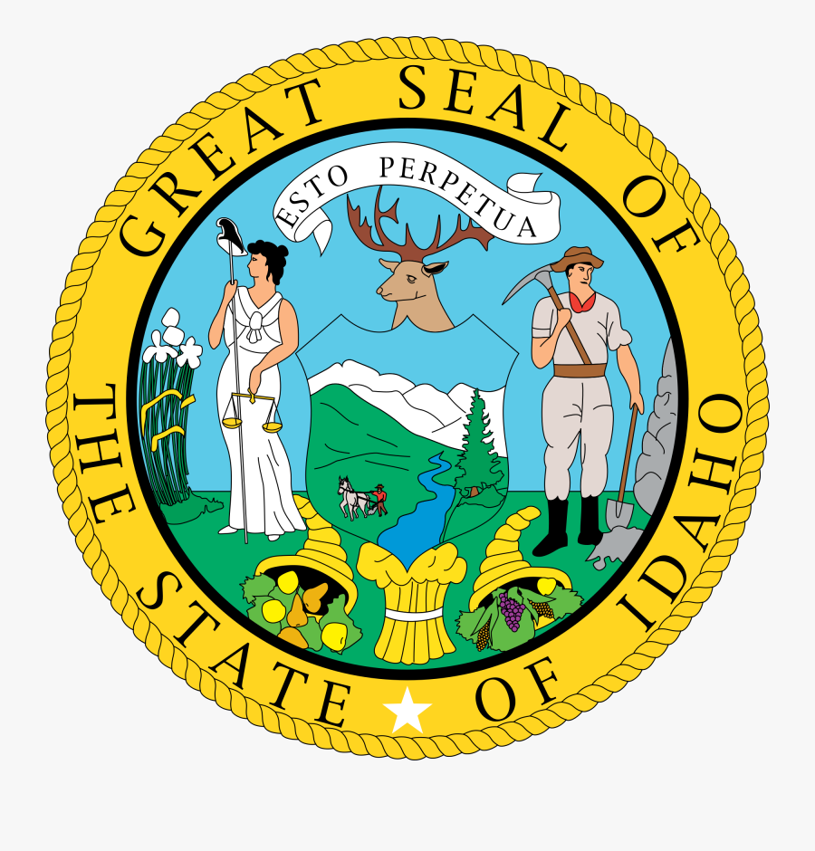 Graphic Royalty Free Library File Stateseal Nara Wikimedia - Idaho State Seal, Transparent Clipart