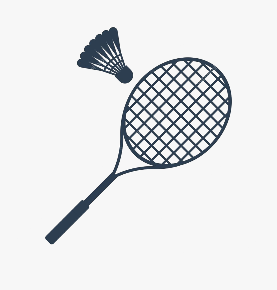 Badminton Free Desktop Background - Tennis Racket Coloring Page, Transparent Clipart