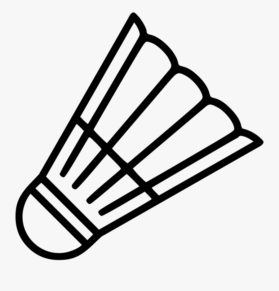 Transparent Badminton Black And White Clipart - Badminton Icon White Png, Transparent Clipart
