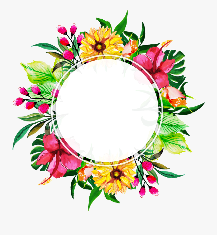 Рамка Цветочная Png, Transparent Clipart