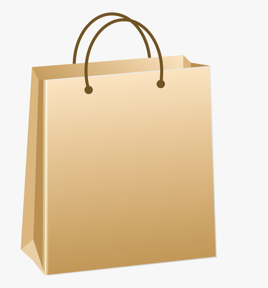 Paper Bag Shopping Bag - Paper Bag Transparent Background, Transparent Clipart