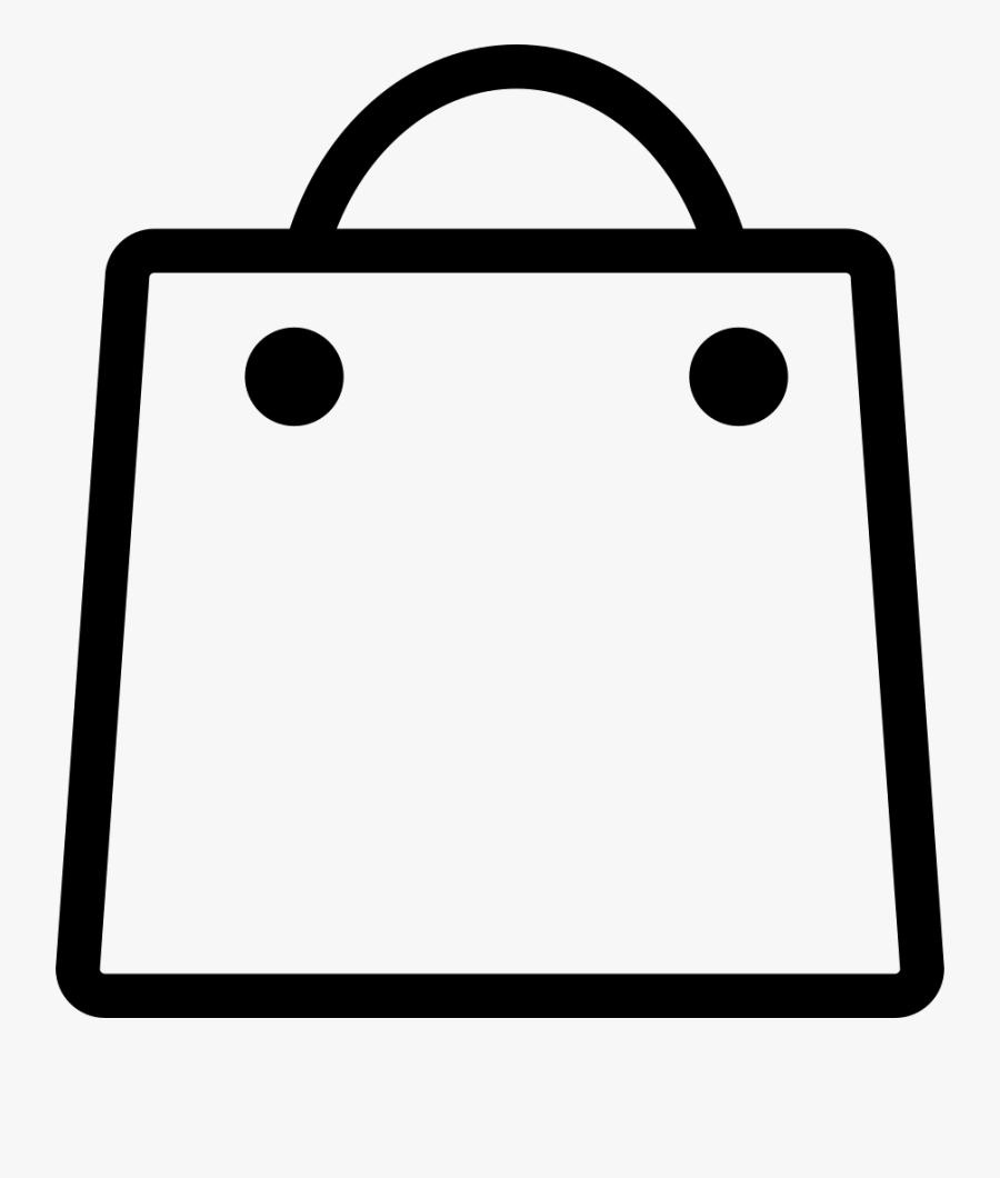 Shopping Bag Comments - White Shopping Bag Icon Png, Transparent Clipart
