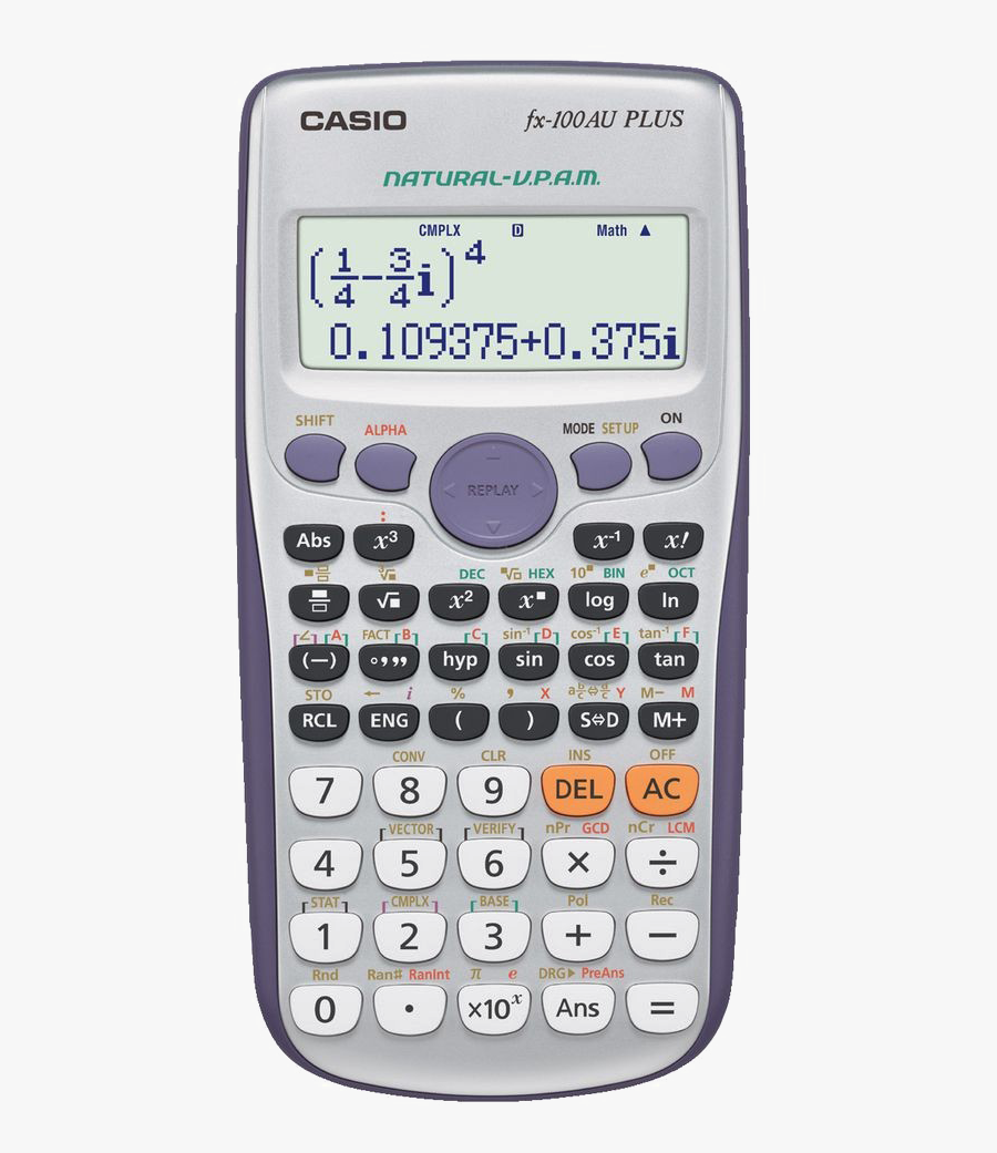 Scientific Calculator Png Transparent Image - Calculadora Casio Fx 570, Transparent Clipart