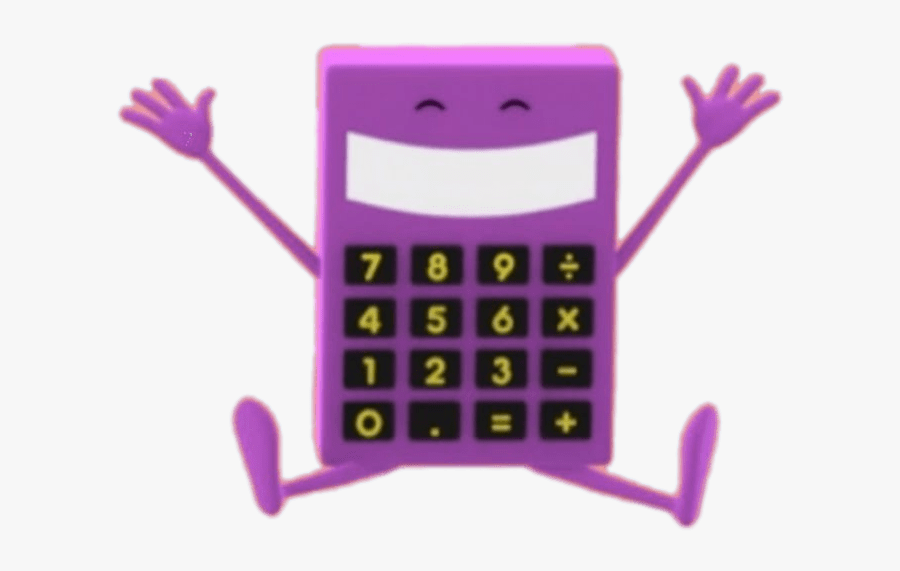Counting With Paula Character Calc The Calculator - Counting With Paula Calc, Transparent Clipart