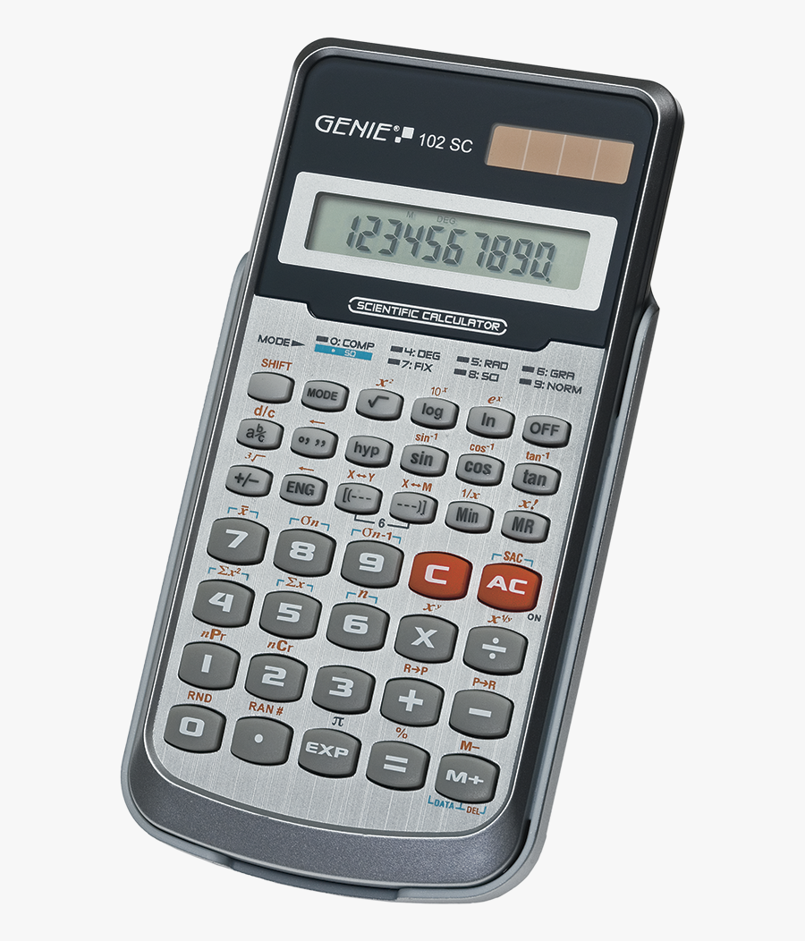 Genie 102 Sc - Scientific Calculator, Transparent Clipart