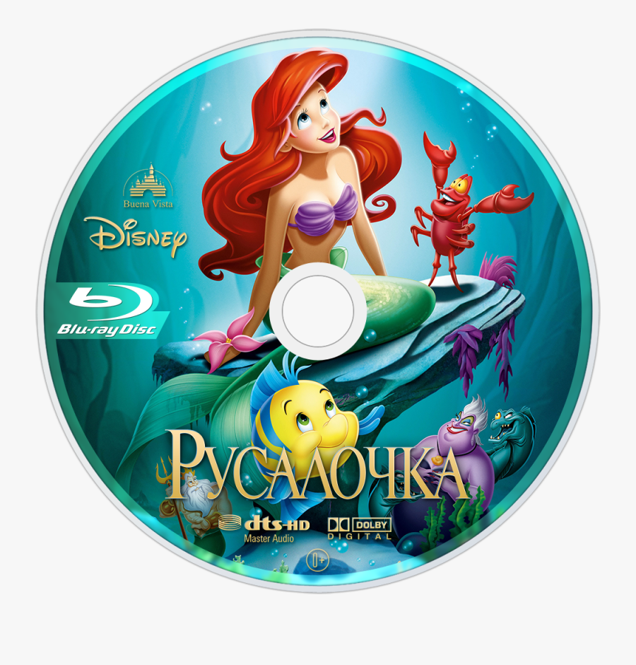 The Little Mermaid Bluray Disc Image - Little Mermaid Movie, Transparent Clipart