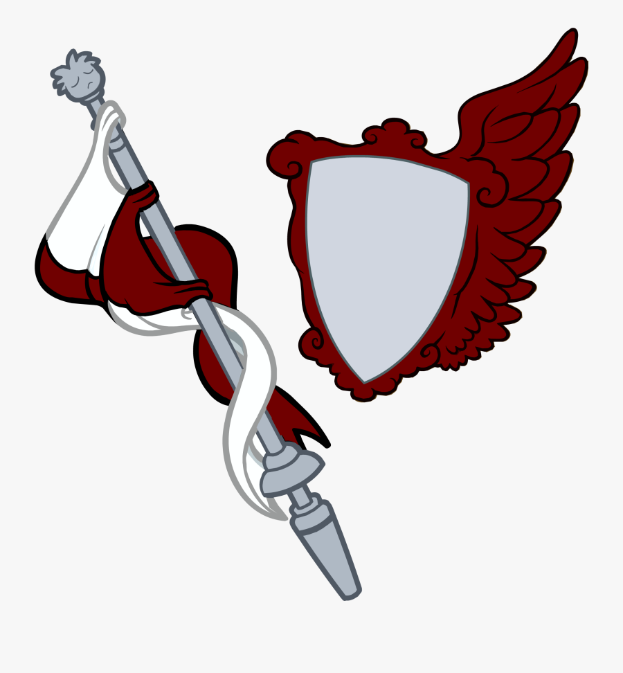 Club Penguin Wiki - Club Penguin Shield And Staff, Transparent Clipart