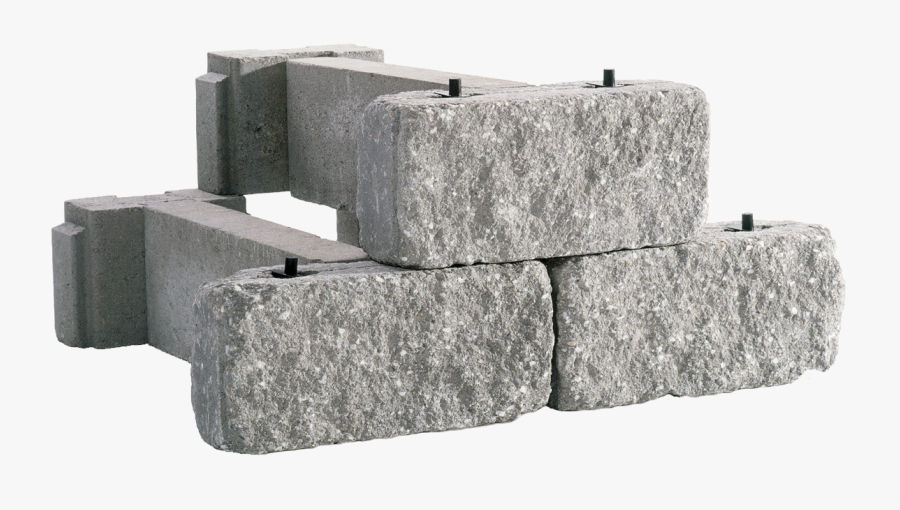 Transparent Single Brick Png - Tumbled Concrete Block, Transparent Clipart