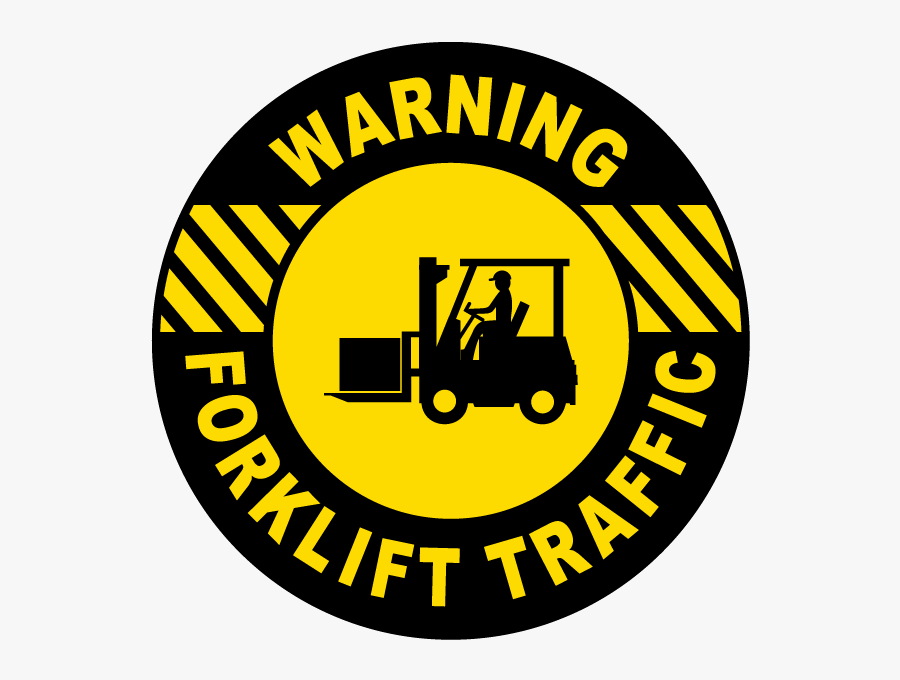 Watch For Forklift Signs, Transparent Clipart