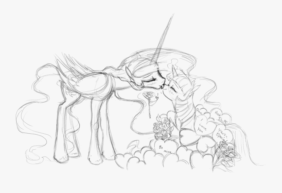 Bri-sta, Female, Heart, Hearts And Hooves Day, Lesbian, - Line Art, Transparent Clipart