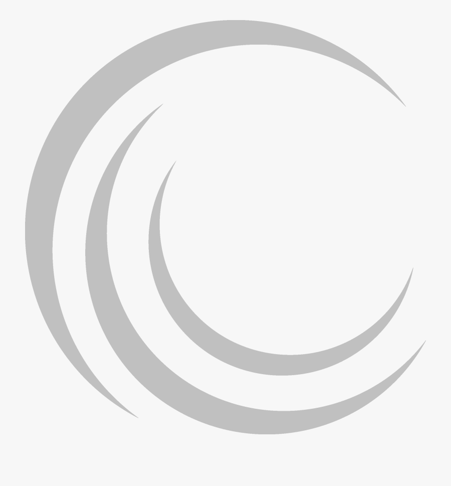 Swirl Clipart Grey - Circle, Transparent Clipart