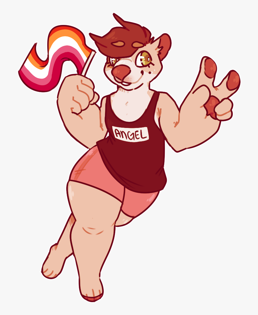 Lesbian Angel - Cartoon, Transparent Clipart