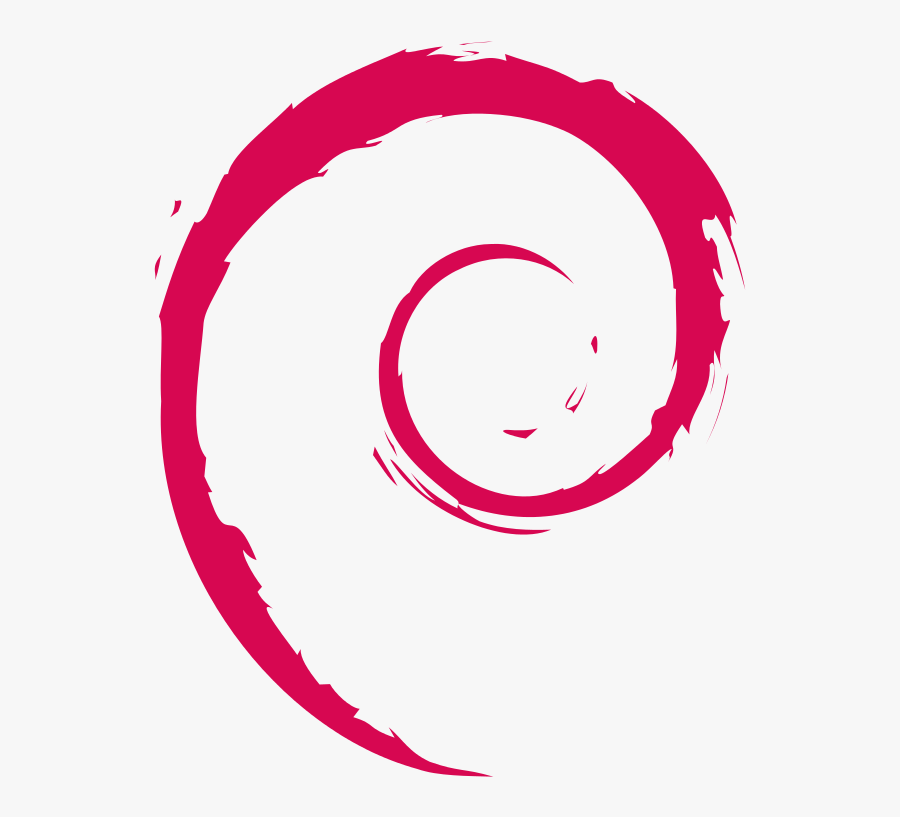 Svg Swirls Circle - Debian Logo Svg, Transparent Clipart