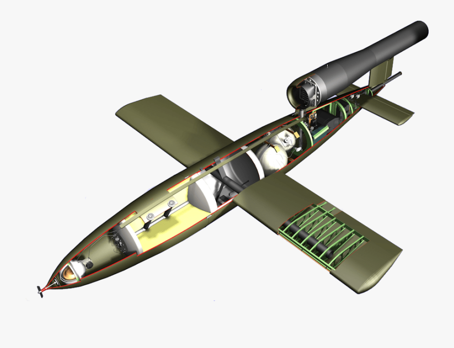 German V1 Flying Bomb - V1 Flying Bomb Png, Transparent Clipart