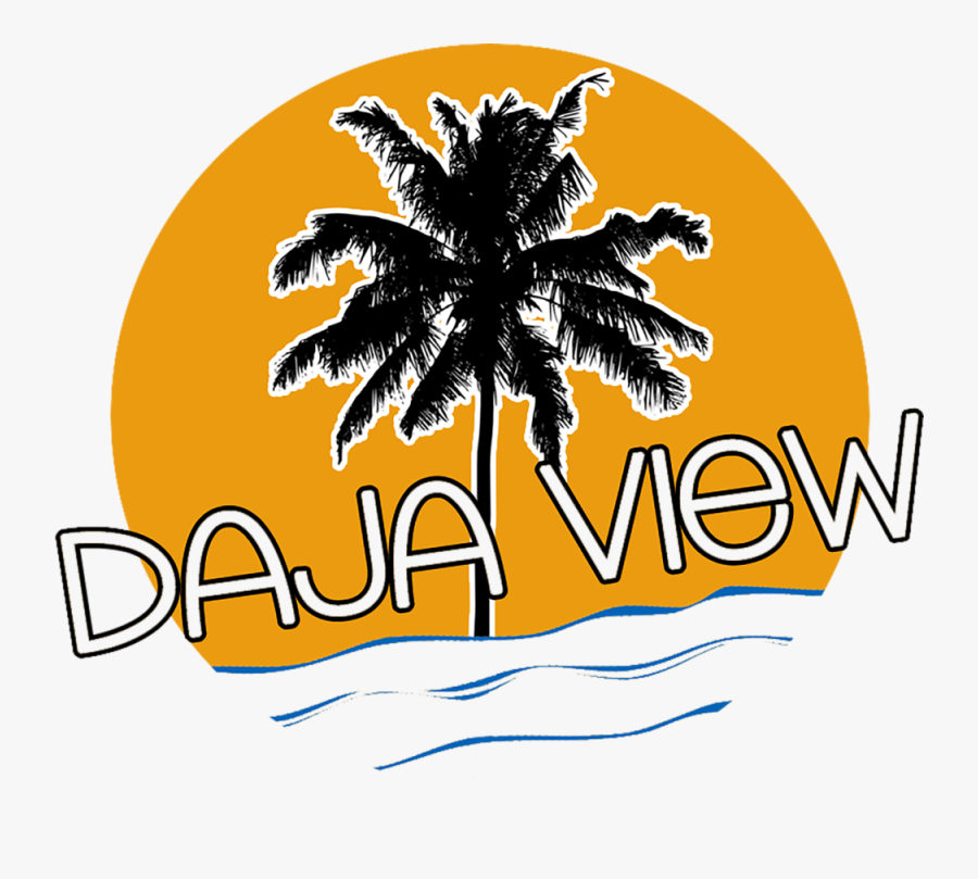 Daja View - Palm Tree Transparent Background B&w, Transparent Clipart