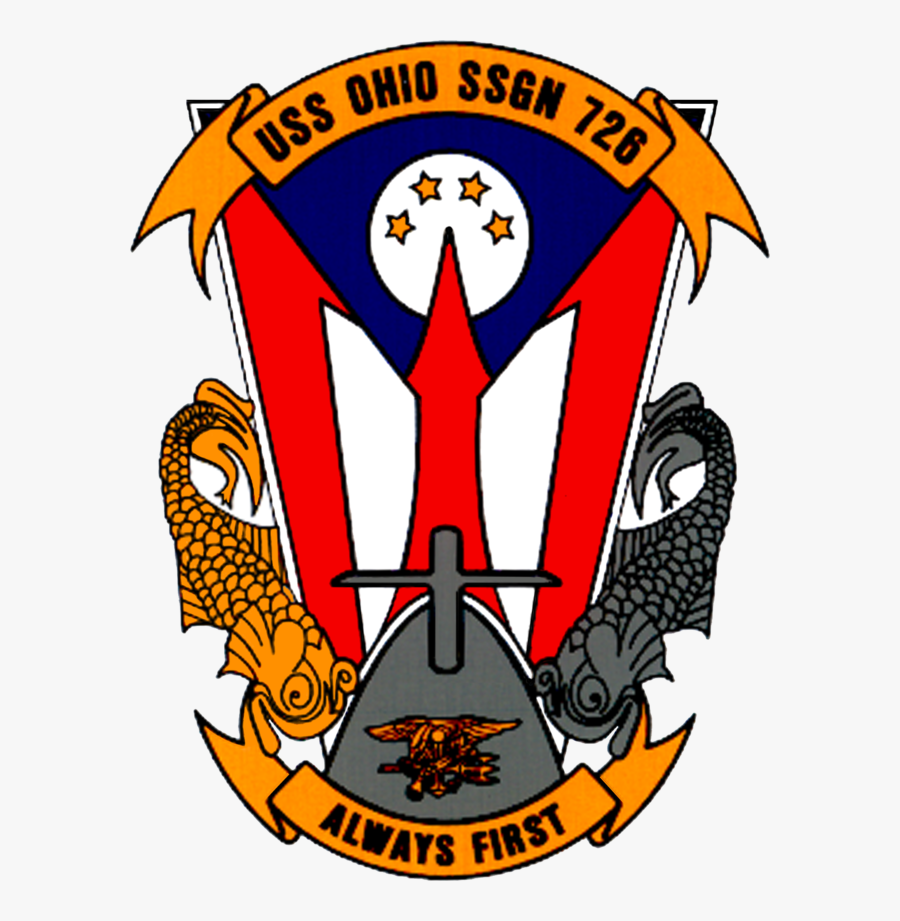 Uss Ohio Ssgn 726 Logo, Transparent Clipart
