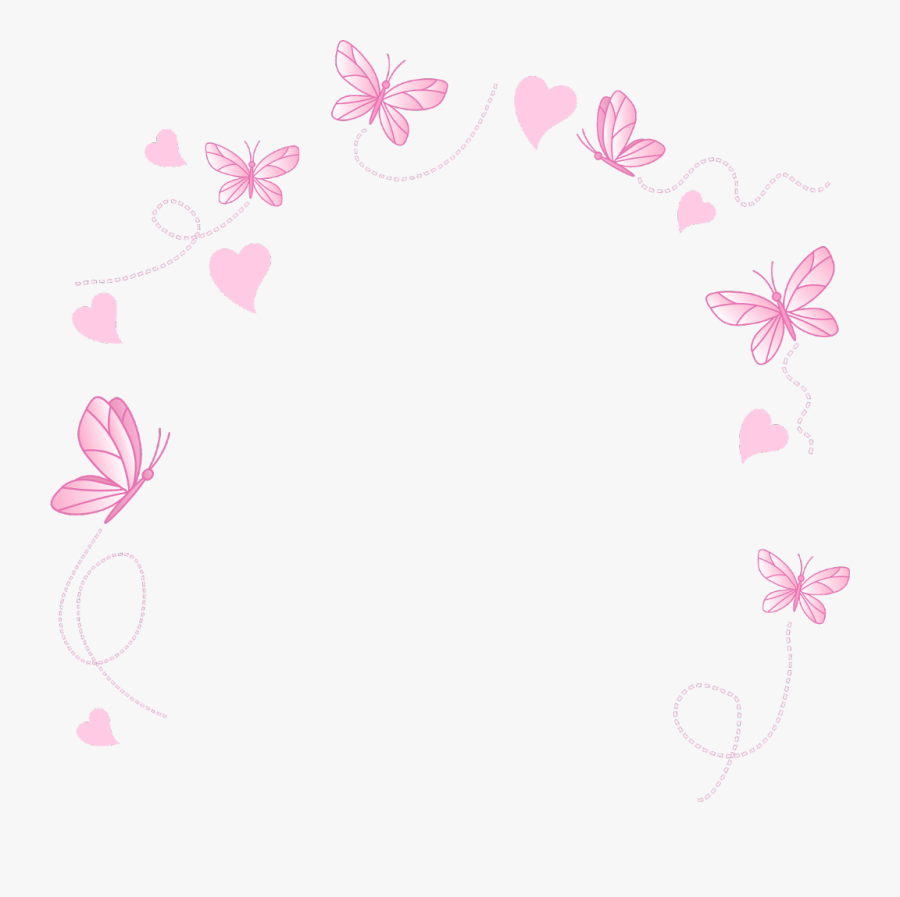 #mq #pink #butterfly #butterflys #round #circle #swirl - Cute Teddy Bear Couple Drawings, Transparent Clipart