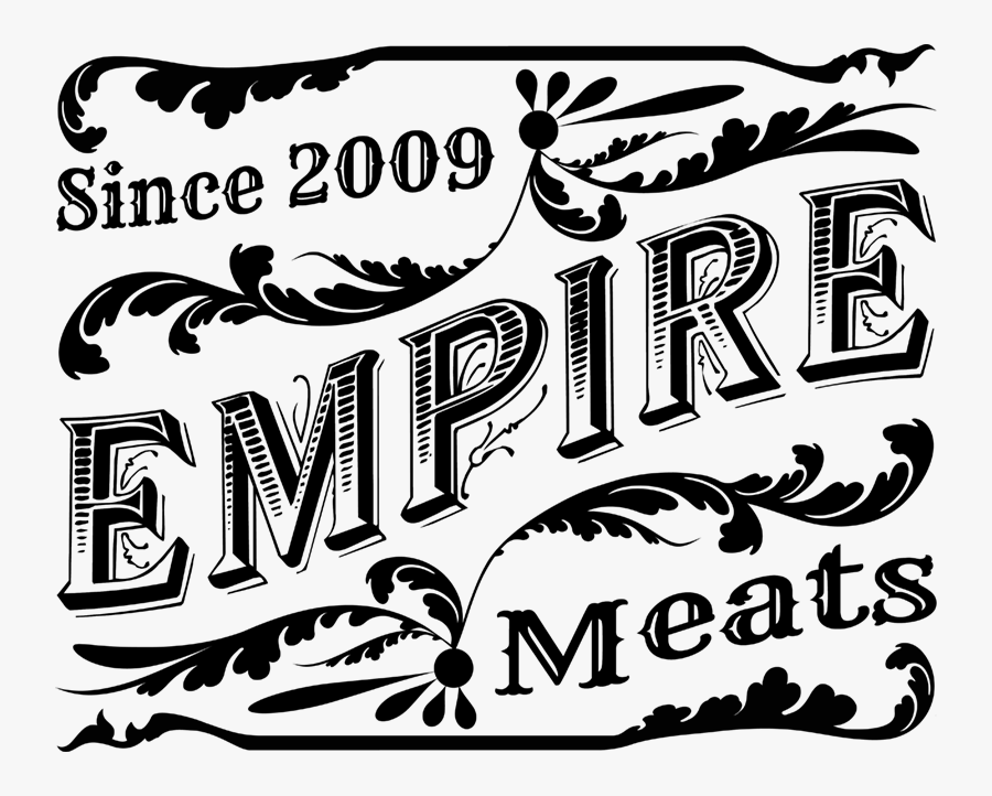 Empire Meats Filigree Logo - Illustration, Transparent Clipart