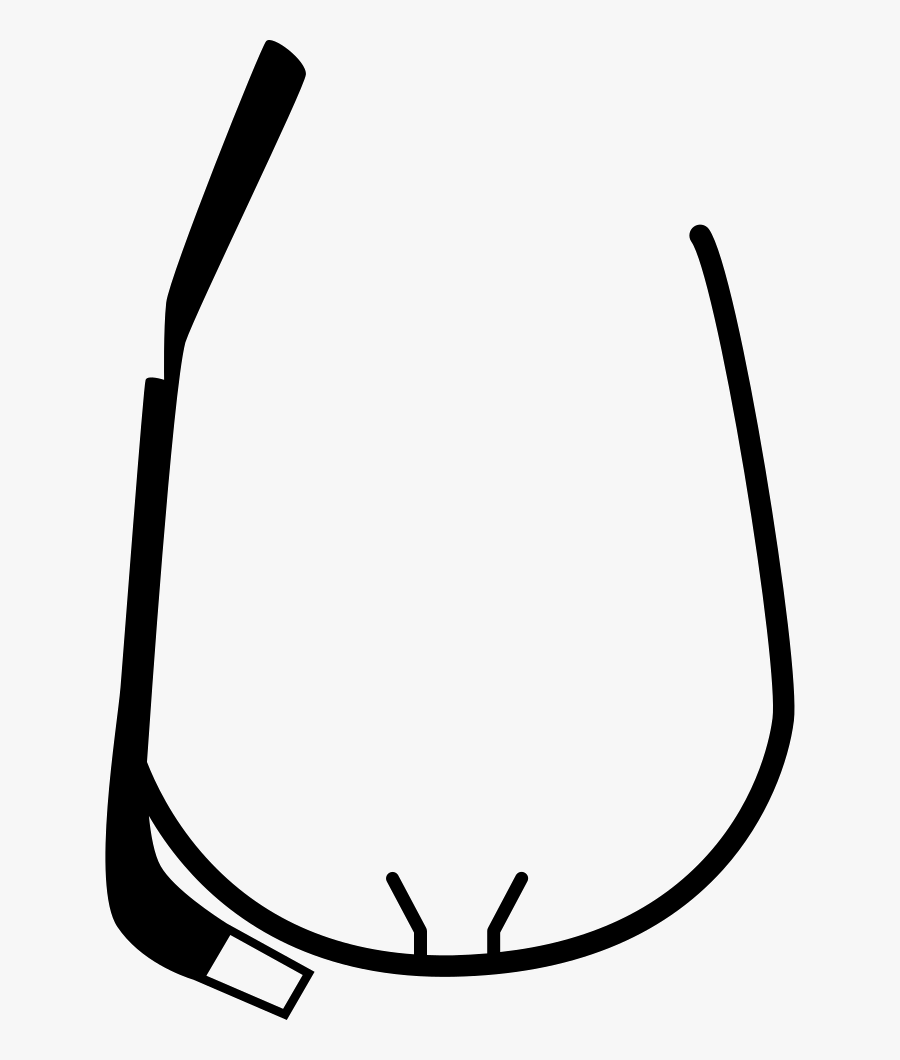 Google Glasses Top View Of The Tool, Transparent Clipart