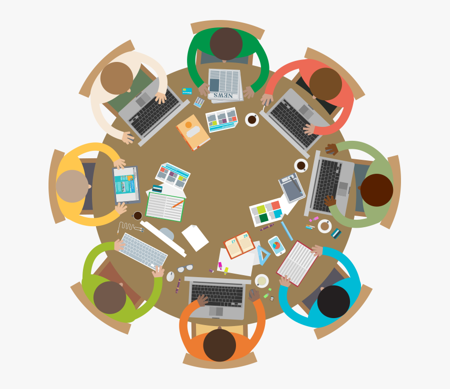 Cartoon Meeting Illustration Transprent - Meeting Illustration, Transparent Clipart