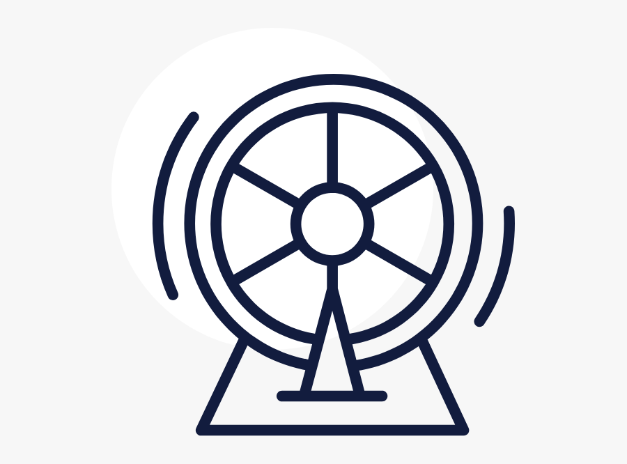 Ferris Wheel Pictogram, Transparent Clipart