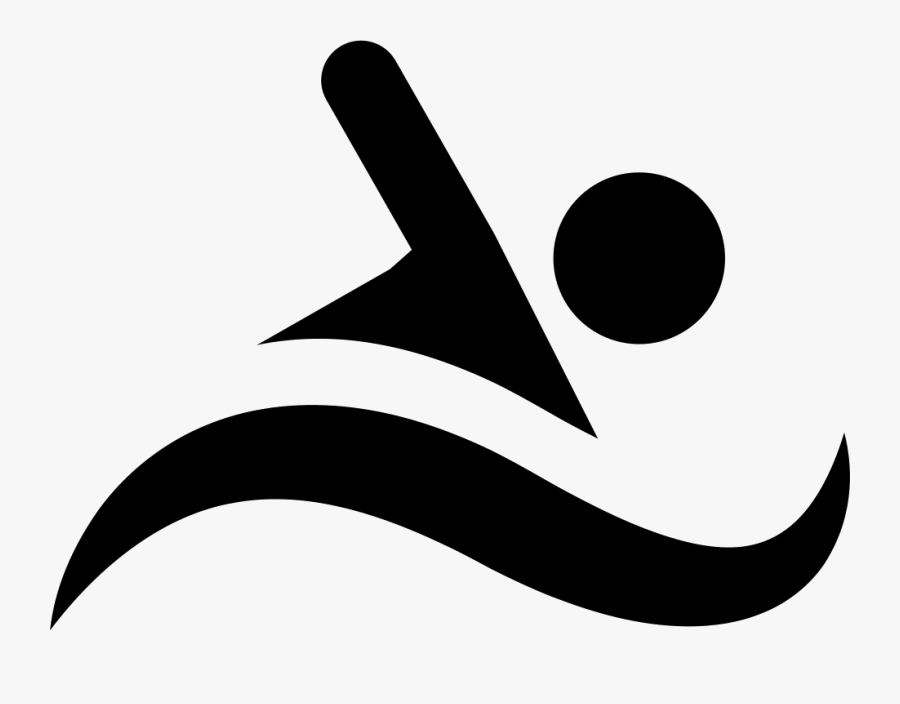 Clip And White,line Art - Logo De Natacion Png, Transparent Clipart