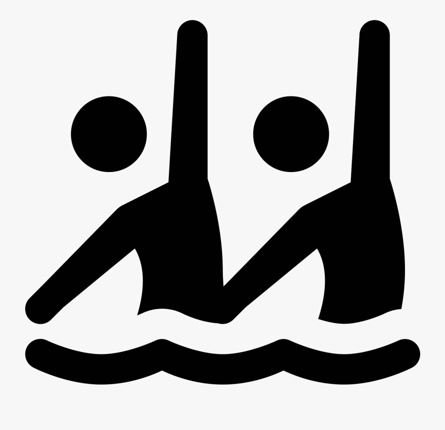 Synchronized Swimming Icon, Transparent Clipart