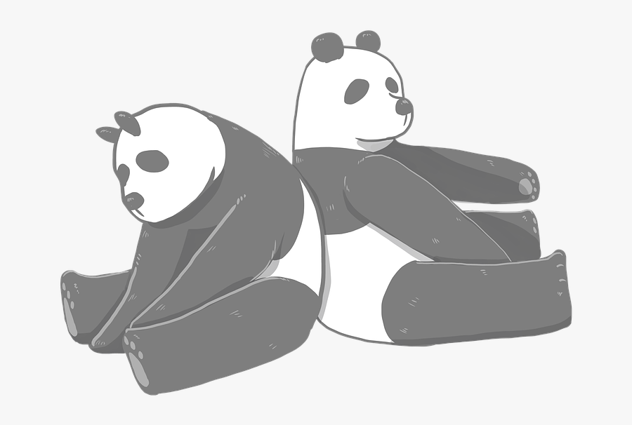 Panda, Pandas, Mammal, Animal, Cute, Zoo, Wildlife, - Cartoon, Transparent Clipart