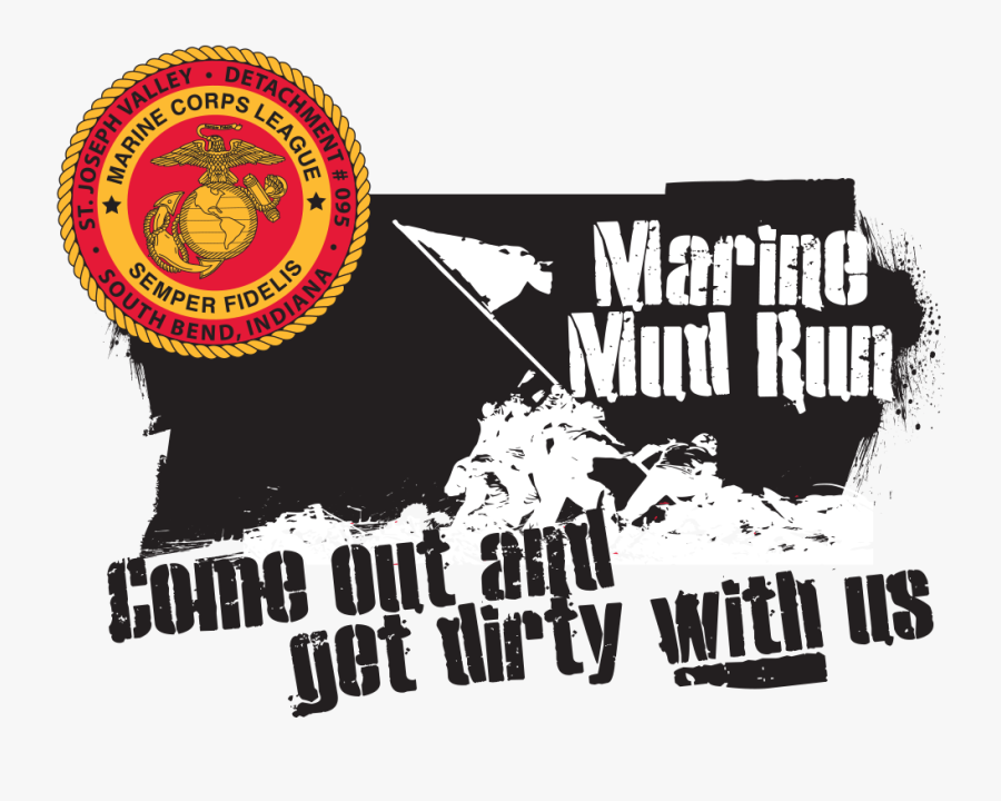 Marine Mud Run - Marine Corps League, Transparent Clipart