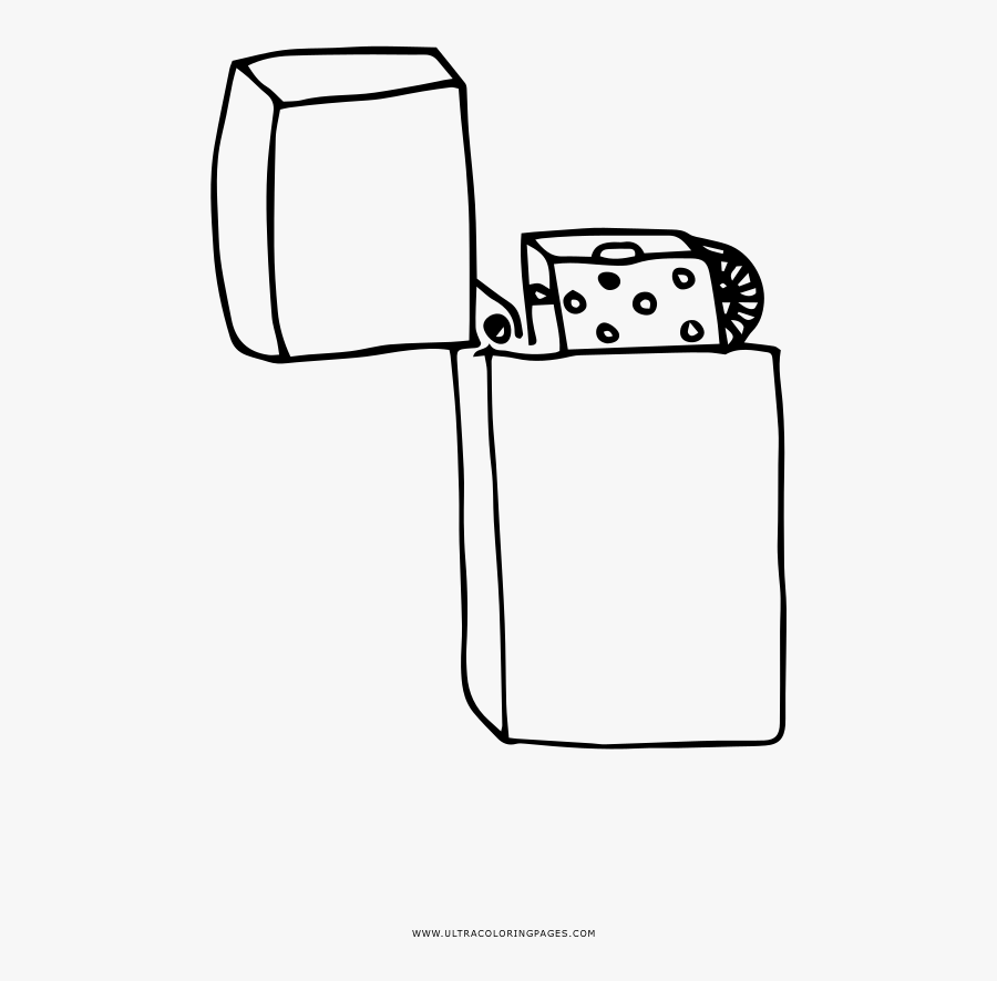 Lighter Coloring Page, Transparent Clipart