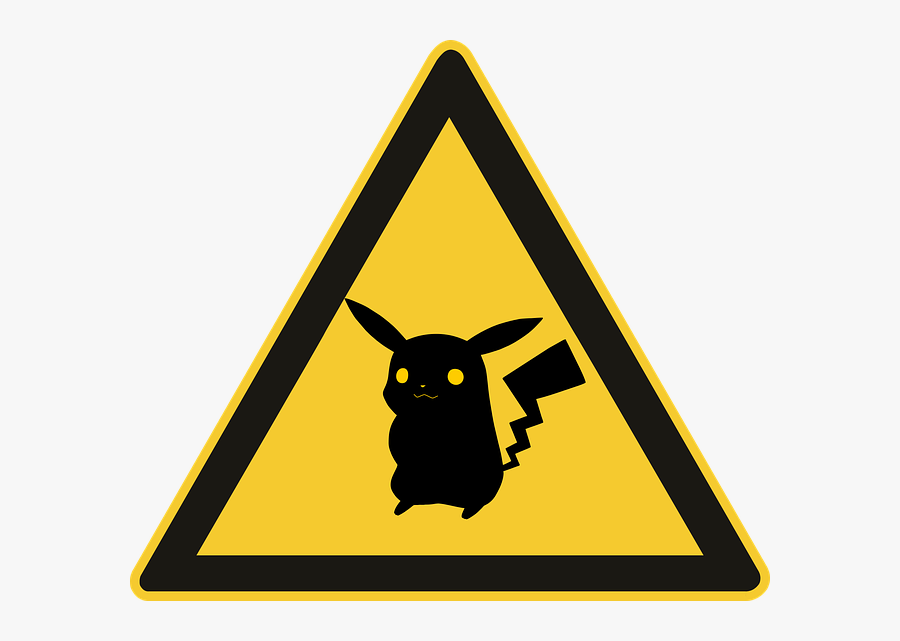 Silhouette Pikachu, Transparent Clipart