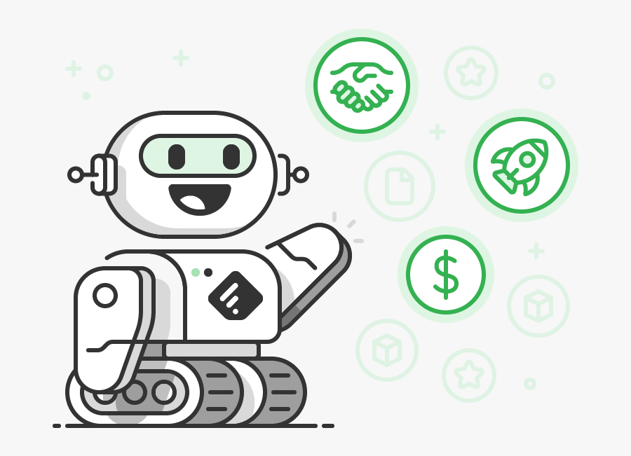 Bot Illustration, Transparent Clipart